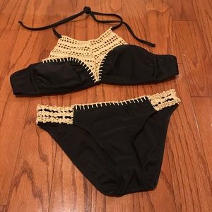 Black Crochet Bikini